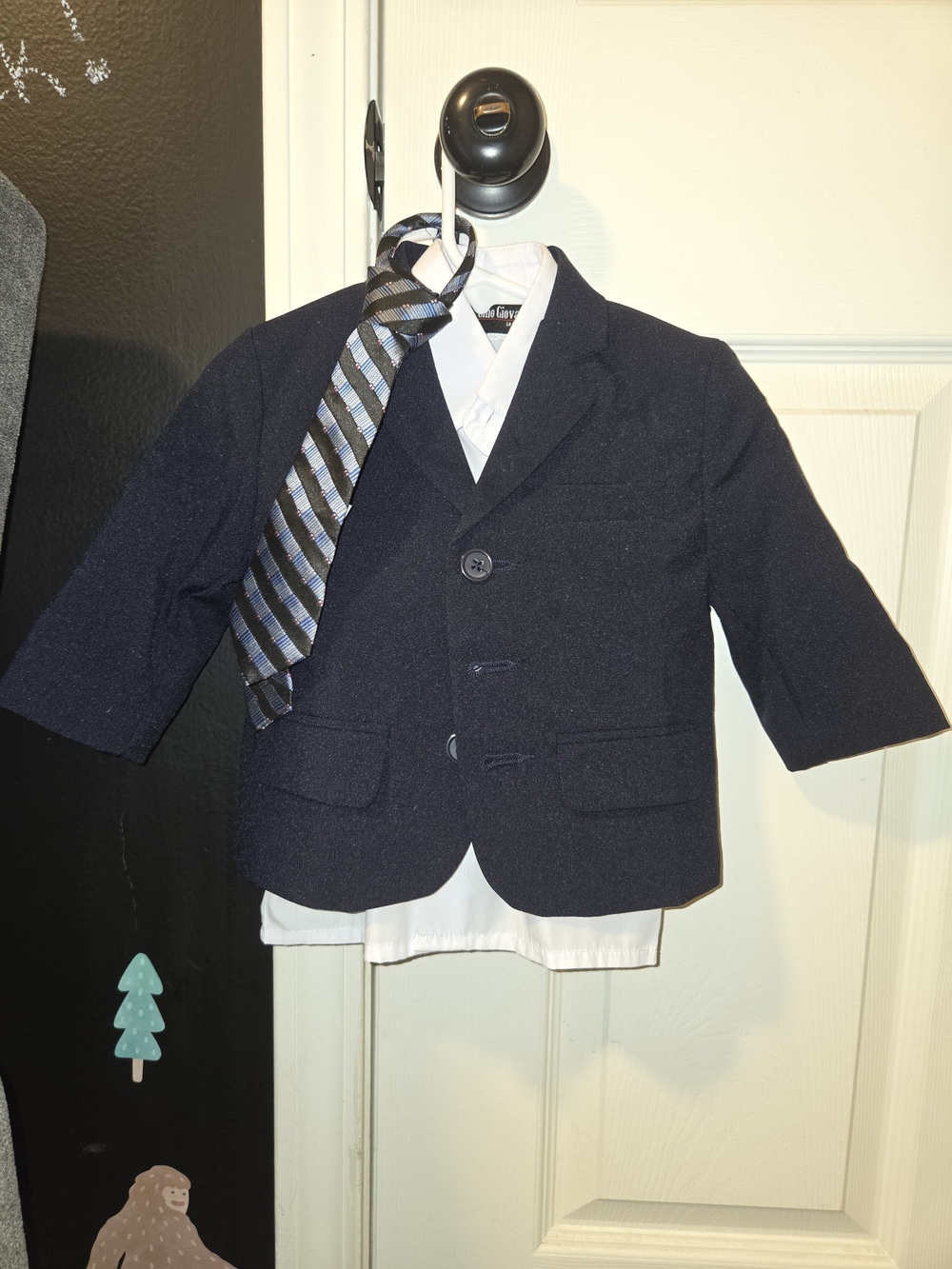 Boys Navy 3 Piece Suit